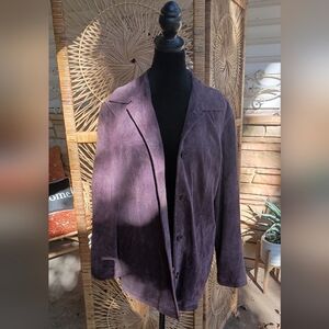 Vintage Brandon Thomas Women's Purple Suede Jacket_Med